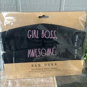 Rae Dunn Reusable Face Masks Set of 2